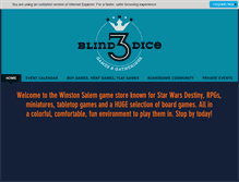 Tablet Screenshot of 3blinddice.com
